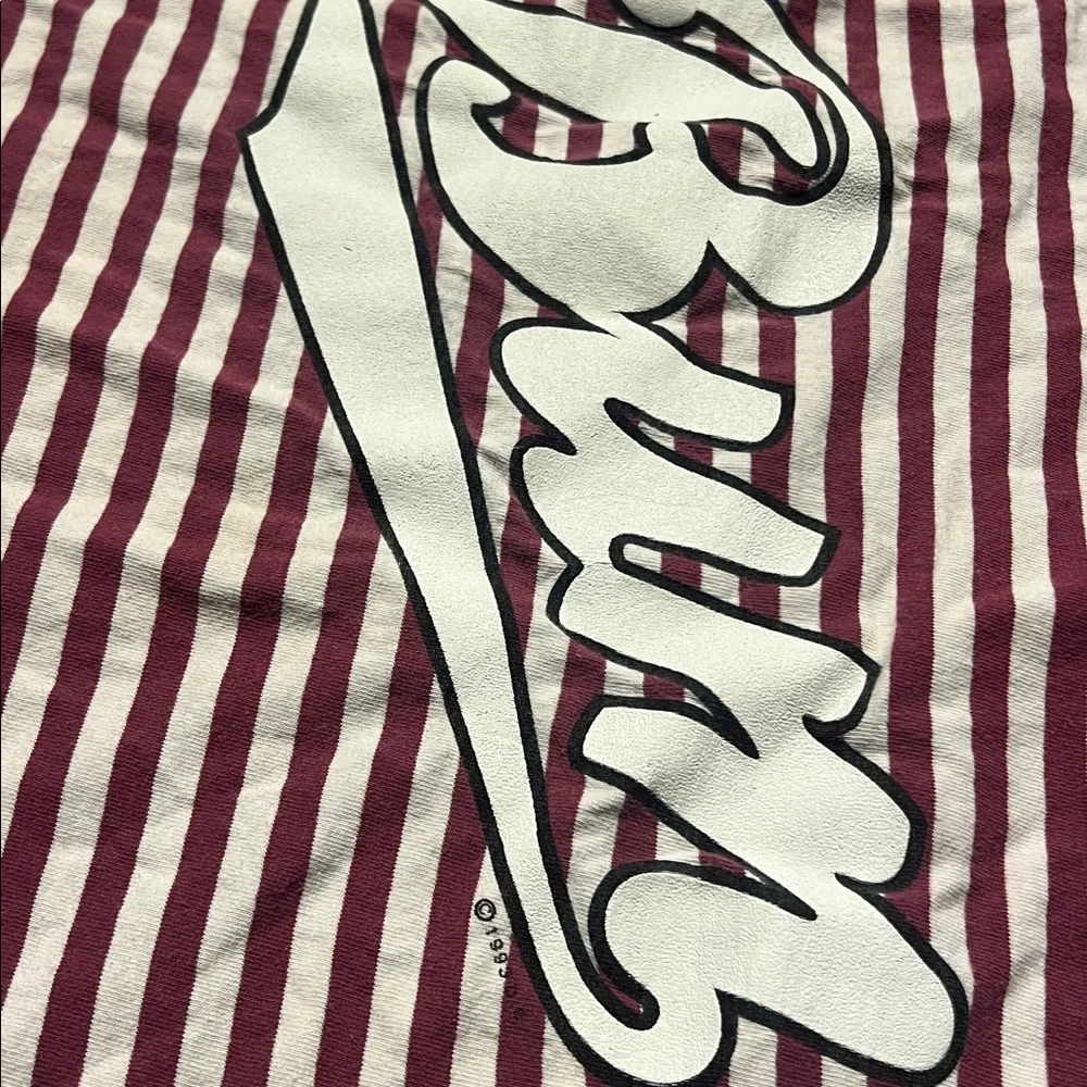 Vintage 1993 BUM EQUIPMENT Striped T-Shirt - Picture 4 of 5